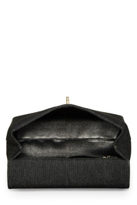 CHANEL BLACK DENIM KELLY