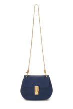 Carregar imagem no visualizador da galeria, CHLOÉ CAPTIVE BLUE LEATHER DREW MEDIUM