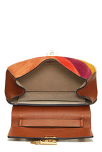 Load image into Gallery viewer, CHLOÉ BROWN LEATHER &amp; MULTICOLOR SUEDE DREW MEDIUM