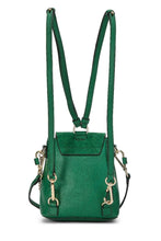 Carregar imagem no visualizador da galeria, CHLOÉ GREEN LEATHER &amp; SUEDE FAYE BACKPACK MINI