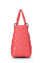 Charger l&#39;image dans la galerie, CHRISTIAN DIOR PINK QUILTED CANNAGE LAMBSKIN LADY DIOR MEDIUM