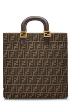 Load image into Gallery viewer, FENDI BROWN ZUCCA CANVAS TOTE