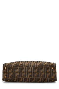 FENDI BROWN ZUCCA CANVAS TOTE