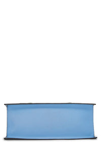 GUCCI BLUE FLORAL EMBROIDERED LEATHER SYLVIE MEDIUM
