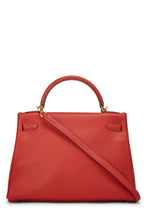 Carregar imagem no visualizador da galeria, HERMÈS ROUGE GARANCE TOGO KELLY RETOURNE 32