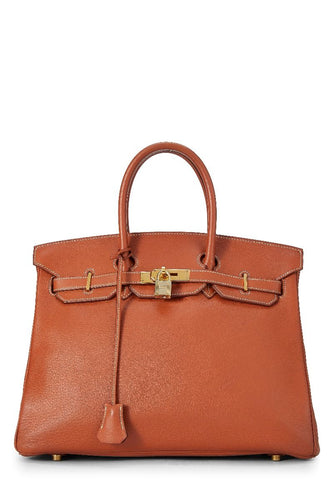 HERMÈS FAUVE ARDENNES BIRKIN 35