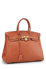 Carregar imagem no visualizador da galeria, HERMÈS FAUVE ARDENNES BIRKIN 35