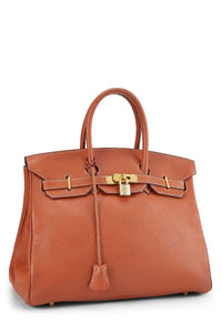 HERMÈS FAUVE ARDENNES BIRKIN 35