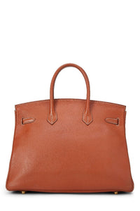 HERMÈS FAUVE ARDENNES BIRKIN 35