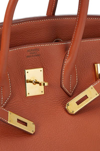 HERMÈS FAUVE ARDENNES BIRKIN 35