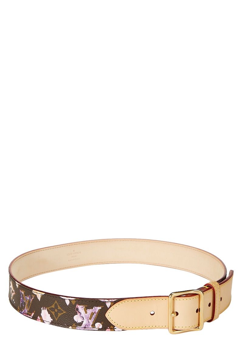 LOUIS VUITTON RICHARD PRINCE X LOUIS VUITTON MONOGRAM WATERCOLOR CEINTURE BELT