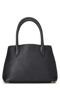 PRADA BLACK VITELLO DAINO HANDBAG MINI